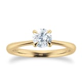 Mappin & Webb Hermione 18ct Yellow Gold 0.75ct Brilliant Cut Solitaire Ring