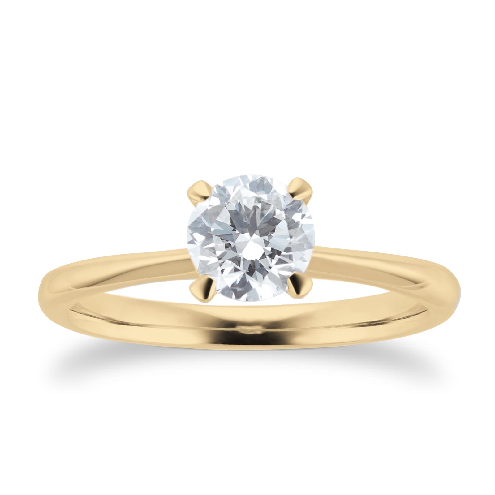 Mappin & Webb Hermione 18ct Yellow Gold 0.50ct Brilliant Cut Solitaire Ring