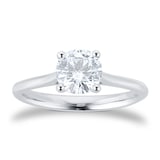 Goldsmiths Platinum 1.00ct Solitaire Diamond Engagement Ring