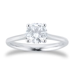 06019605 - Platinum 1.00ct Solitaire Diamond Engagement Ring