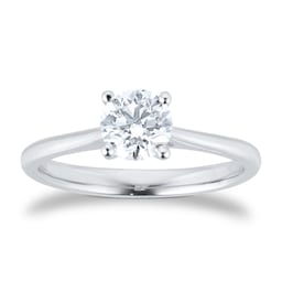 06019606 - Platinum 0.70ct Solitaire Diamond Engagment Ring