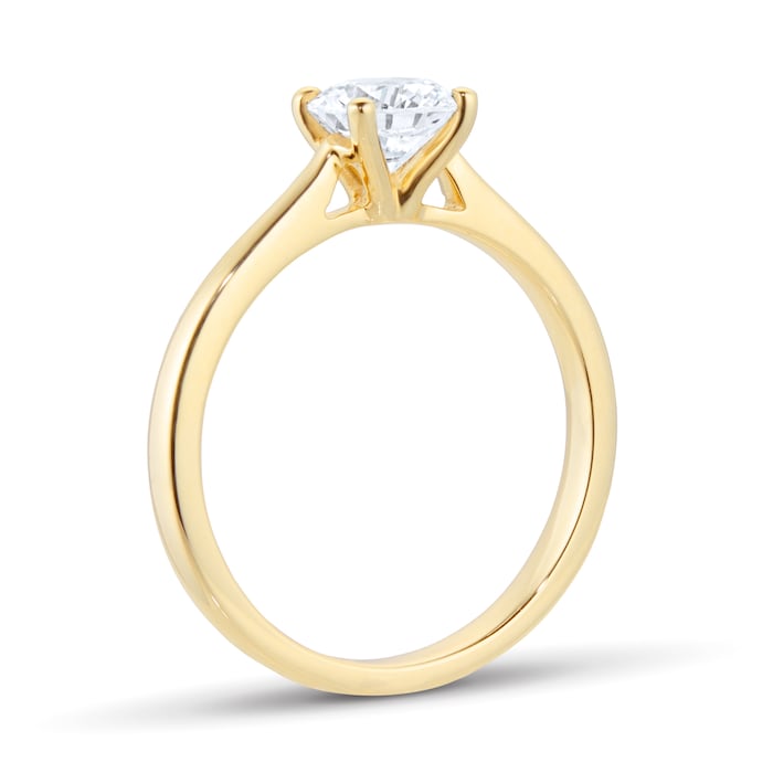 Goldsmiths 18ct Yellow Gold 0.70ct Solitaire Diamond Engagement Ring