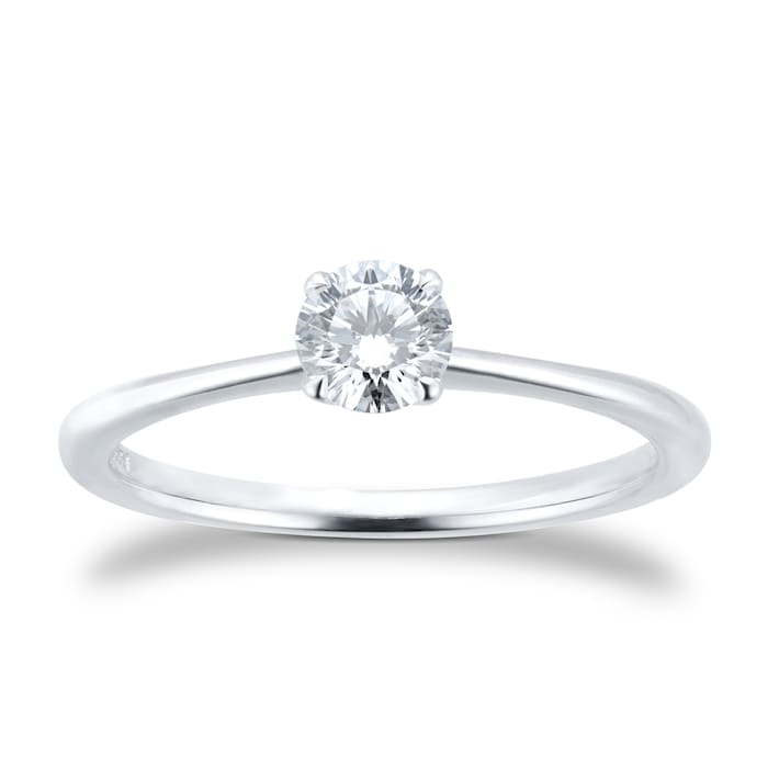 Best Luxury 
Exclusive Platinum 0.40cttw Brilliant Cut Solitaire Diamond Engagement Ring