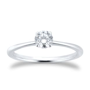 Goldsmiths Exclusive Platinum 0.40cttw Brilliant Cut Solitaire Goldsmiths Signature Diamond Engagement Ring