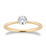 Best Luxury 
Exclusive 18ct Yellow Gold 0.40cttw Brilliant Cut Solitaire Diamond Engagement Ring