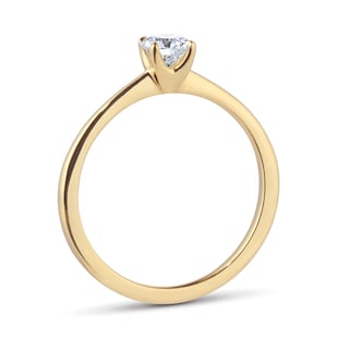 Goldsmiths Exclusive 18ct Yellow Gold 0.40cttw Brilliant Cut Solitaire Goldsmiths Signature Diamond Engagement Ring