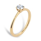 Best Luxury 
Exclusive 18ct Yellow Gold 0.40cttw Brilliant Cut Solitaire Diamond Engagement Ring