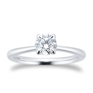 Goldsmiths Exclusive Platinum 0.50cttw Brilliant Cut Solitaire Goldsmiths Signature Diamond Engagement Ring
