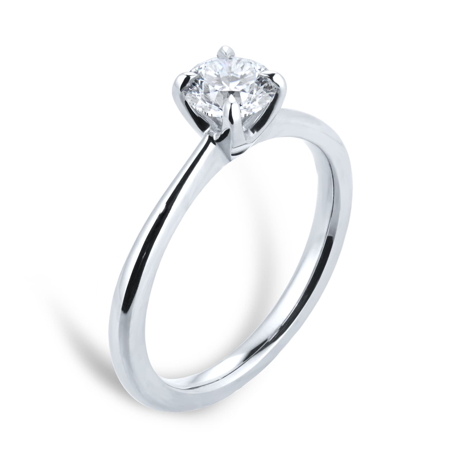 Goldsmiths Exclusive Platinum 0.50cttw Brilliant Cut Solitaire Goldsmiths Signature Diamond Engagement Ring