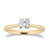Best Luxury 
Exclusive 18ct Yellow Gold 0.50cttw Brilliant Cut Solitaire Diamond Engagement Ring