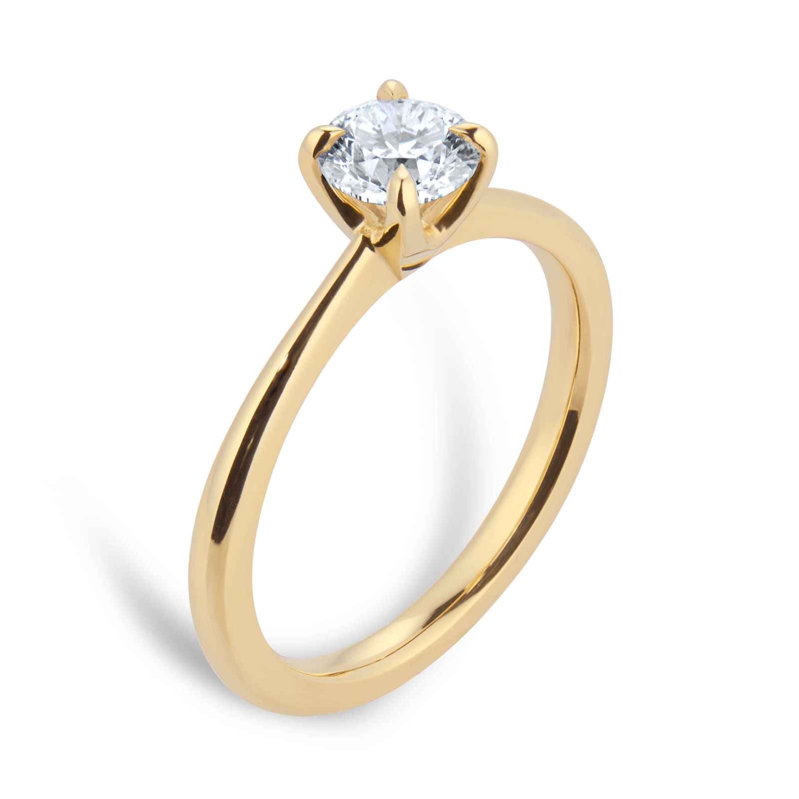 Goldsmiths Exclusive 18ct Yellow Gold 0.50cttw Brilliant Cut Solitaire Goldsmiths Signature Diamond Engagement Ring Goldsmiths Exclusive 18ct Yellow Gold 0.50cttw Brilliant Cut Solitaire Goldsmiths Signature Diamond Engagement Ring