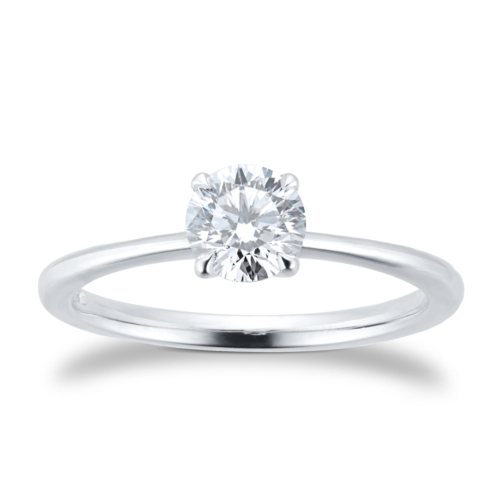 Goldsmiths Exclusive Platinum 0.70cttw Brilliant Cut Solitaire Goldsmiths Signature Diamond Engagement Ring