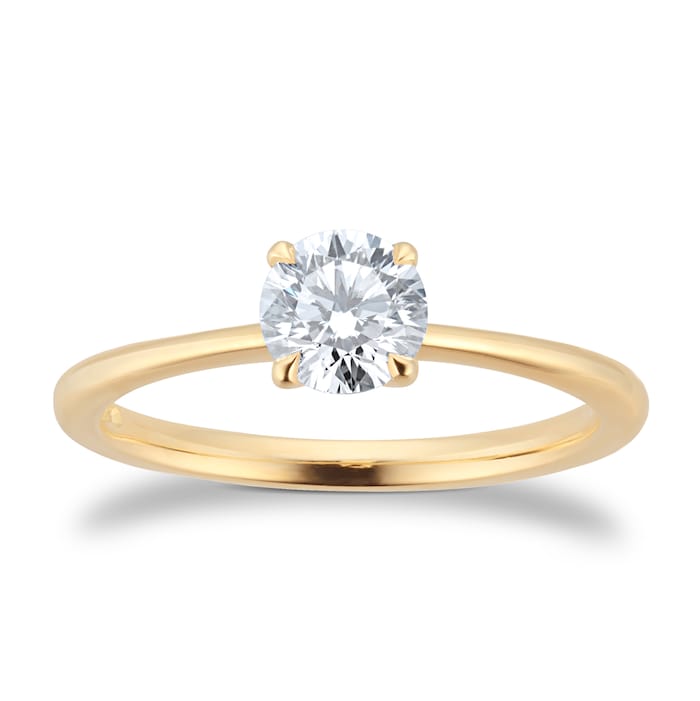 Best Luxury 
Exclusive 18ct Yellow Gold 0.70cttw Brilliant Cut Solitaire Diamond Engagement Ring