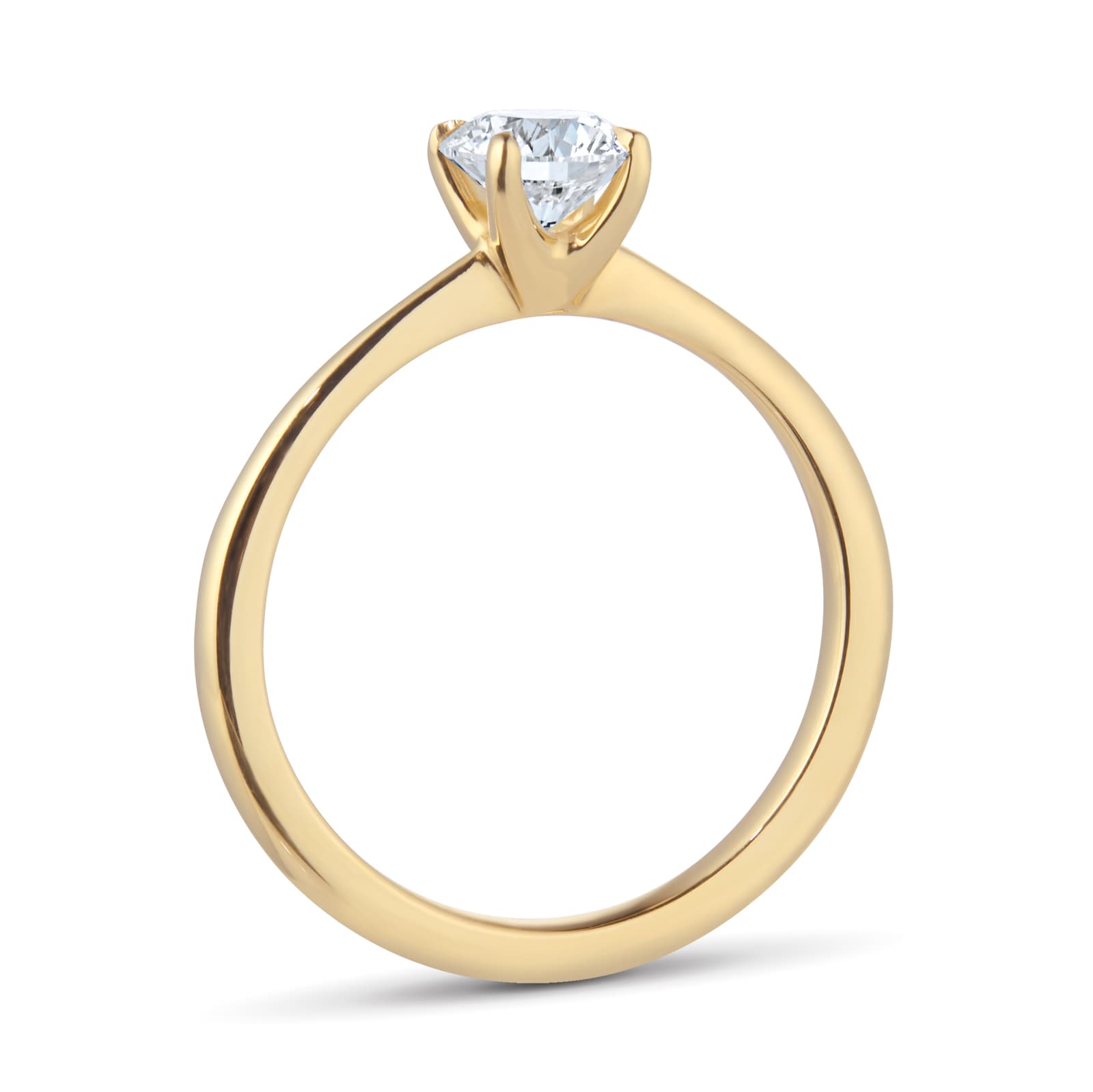 Goldsmiths Exclusive 18ct Yellow Gold 0.70cttw Brilliant Cut Solitaire Goldsmiths Signature Diamond Engagement Ring