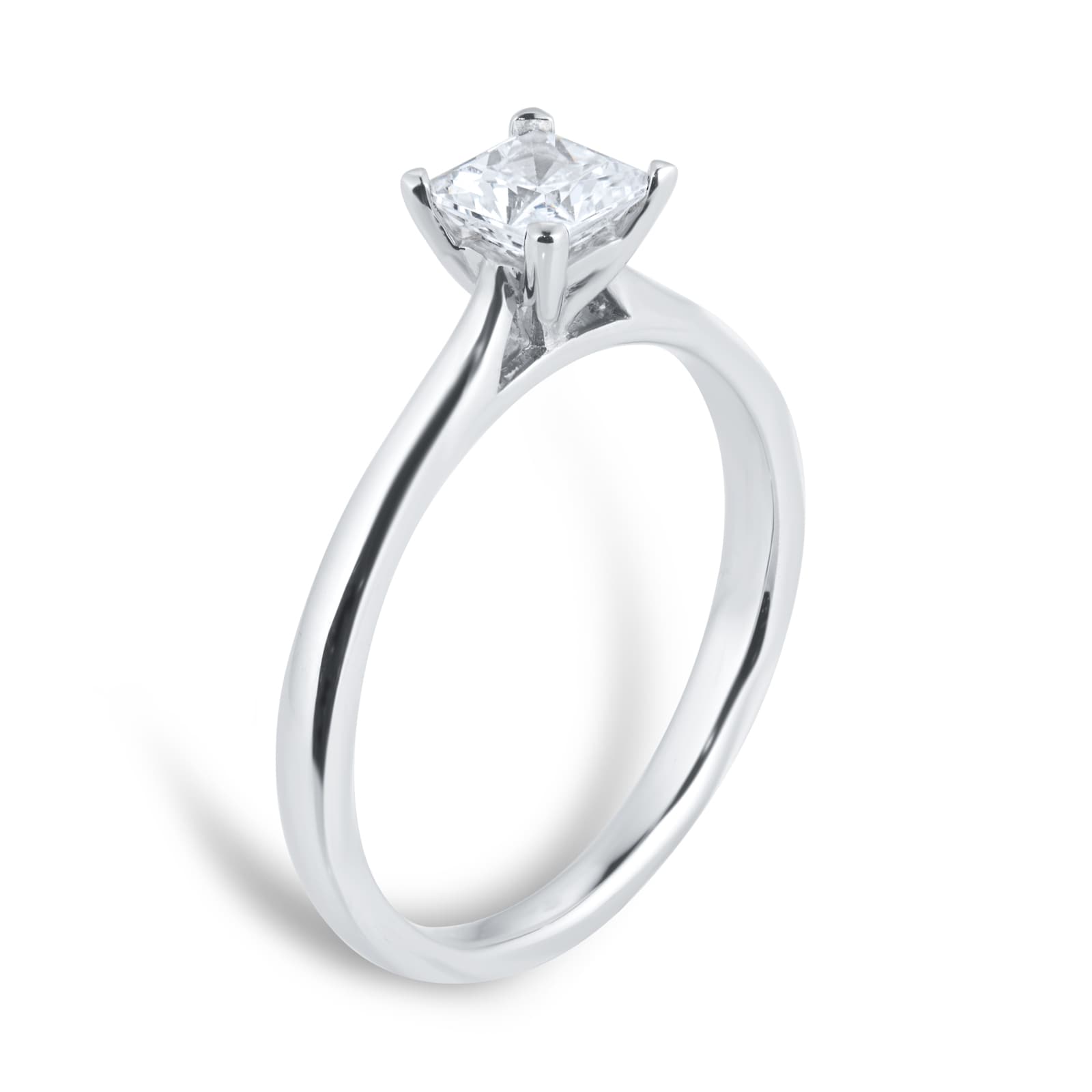 Goldsmiths Platinum 0.50cttw Princess Cut Solitaire Engagement Ring Goldsmiths Platinum 0.50cttw Princess Cut Solitaire Engagement Ring