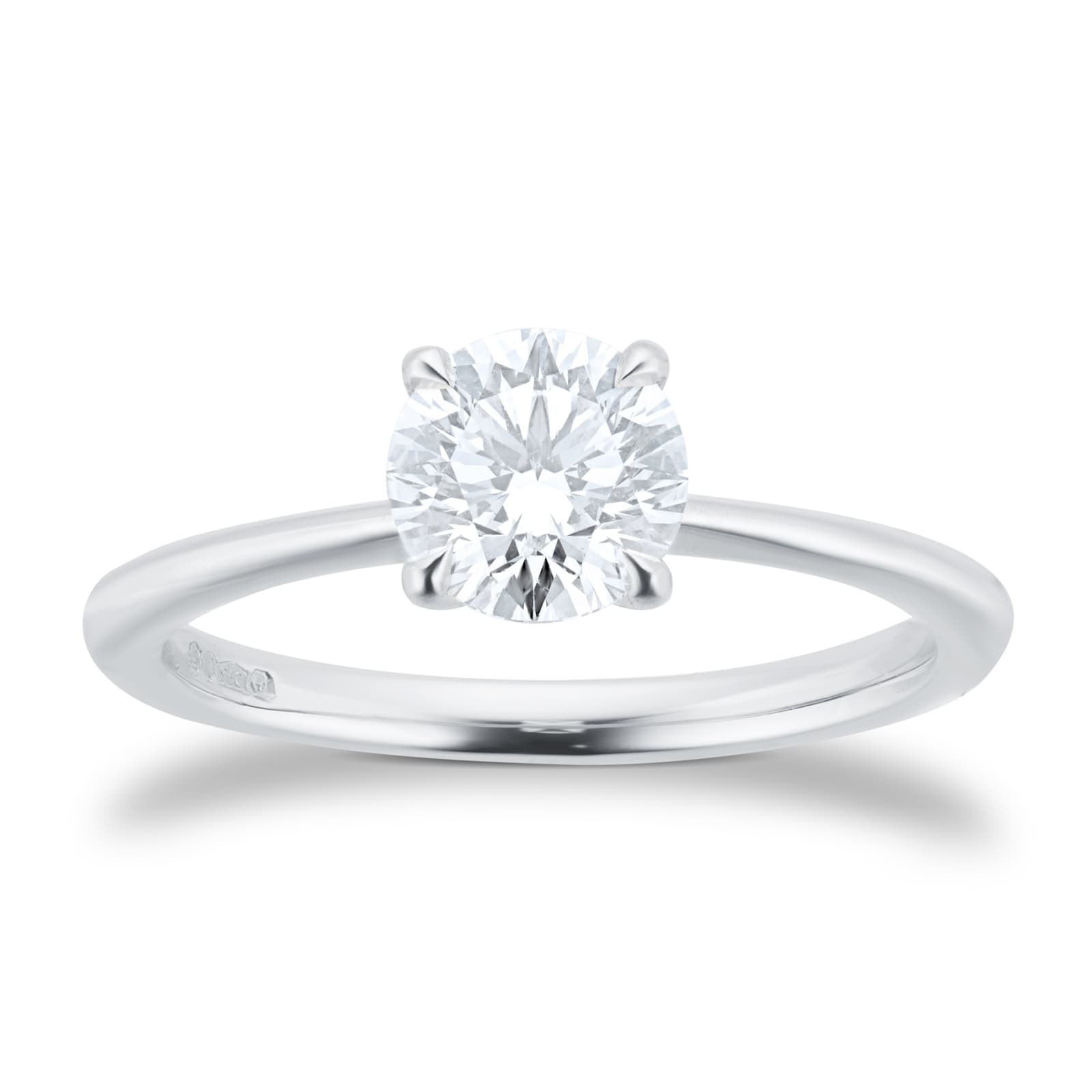 Goldsmiths Exclusive Platinum 1.00cttw Brilliant Cut Solitaire Goldsmiths Signature Diamond Engagement Ring
