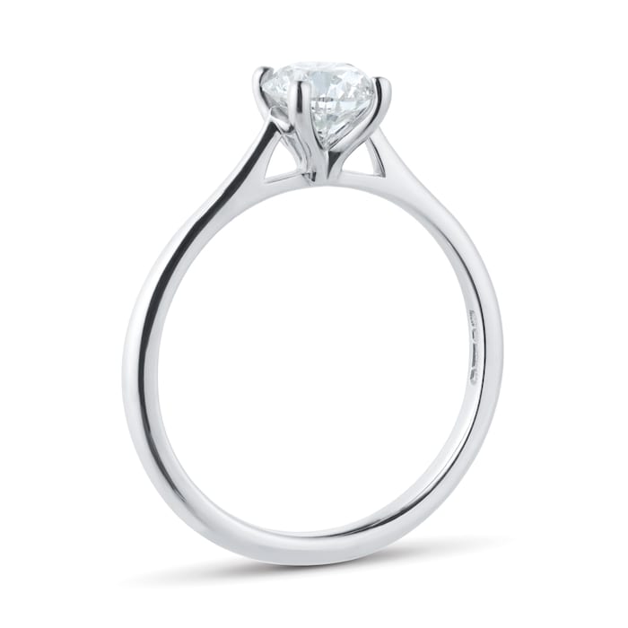 Goldsmiths Platinum 0.80cttw Brilliant Cut Diamond Solitaire Engagement Ring