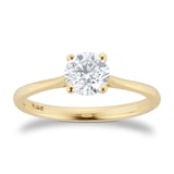 Goldsmiths 18ct Yellow Gold 0.80cttw Brilliant Cut Diamond Solitaire Engagement Ring