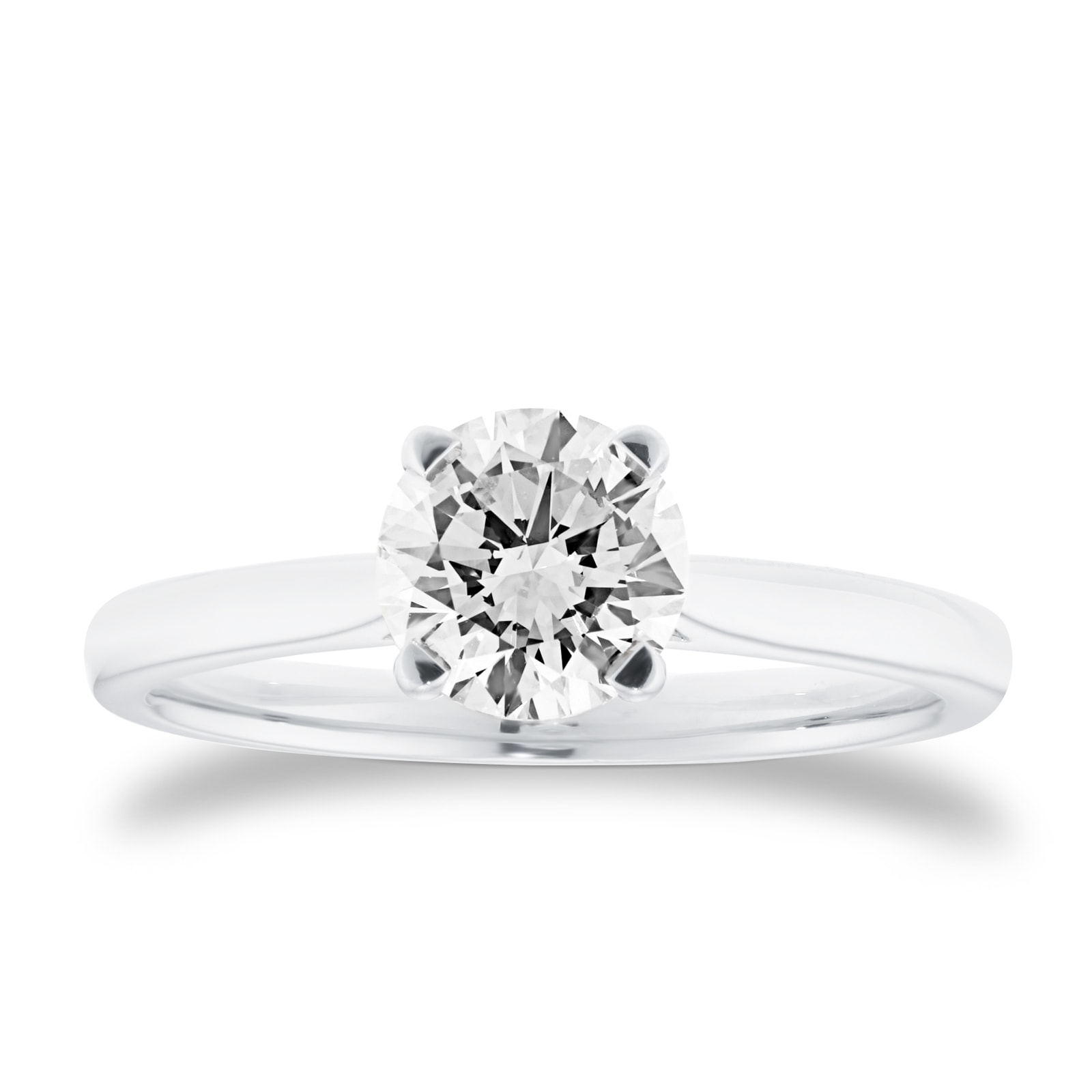 Goldsmiths Platinum 1.00cttw Round Brilliant Cut Diamond Solitaire Engagement Ring Goldsmiths Platinum 1.00cttw Round Brilliant Cut Diamond Solitaire Engagement Ring