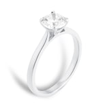 Goldsmiths Platinum 1.00cttw Round Brilliant Cut Diamond Solitaire Engagement Ring