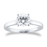 Mappin & Webb Platinum 1.00ct Round Brilliant Cut Solitaire Ring