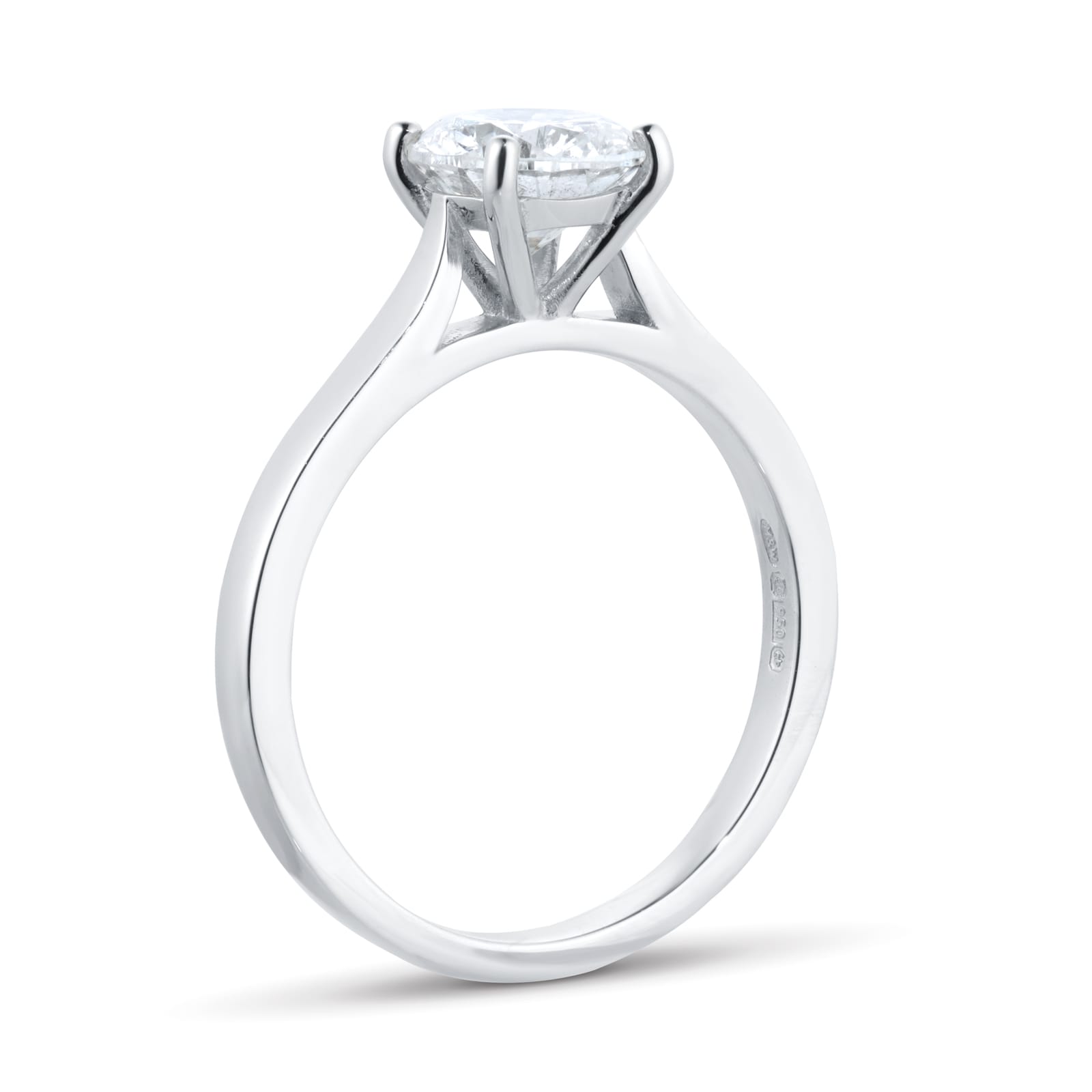 Mappin & Webb Platinum 1.00ct Round Brilliant Cut Solitaire Ring
