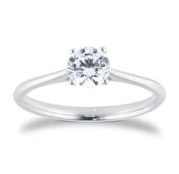 06019655 - Platinum 0.70cttw Brilliant Cut Diamond Solitaire Engagement Ring