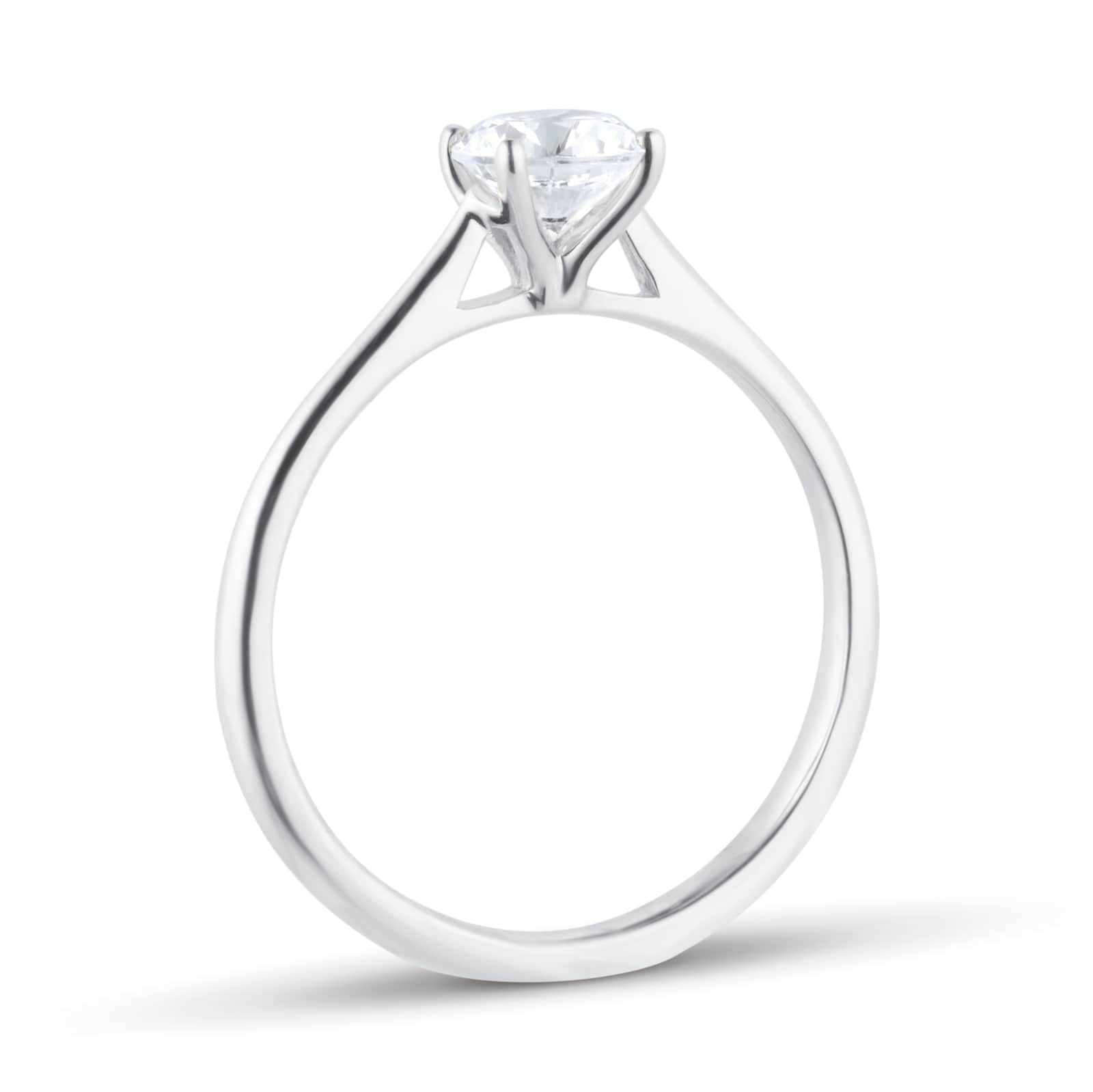 Goldsmiths Platinum 0.70cttw Brilliant Cut Diamond Solitaire Engagement Ring