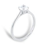 Goldsmiths Platinum 0.70cttw Brilliant Cut Diamond Solitaire Engagement Ring