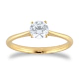Best Luxury 
18ct Yellow Gold 0.70cttw Brilliant Cut Diamond Solitaire Engagement Ring
