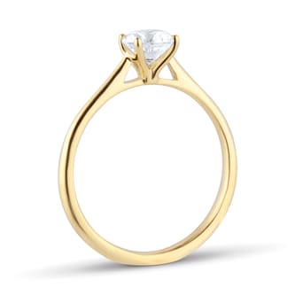 Goldsmiths 18ct Yellow Gold 0.70cttw Brilliant Cut Diamond Solitaire Engagement Ring