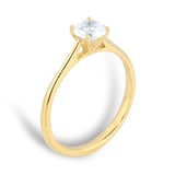 Goldsmiths 18ct Yellow Gold 0.70cttw Brilliant Cut Diamond Solitaire Engagement Ring
