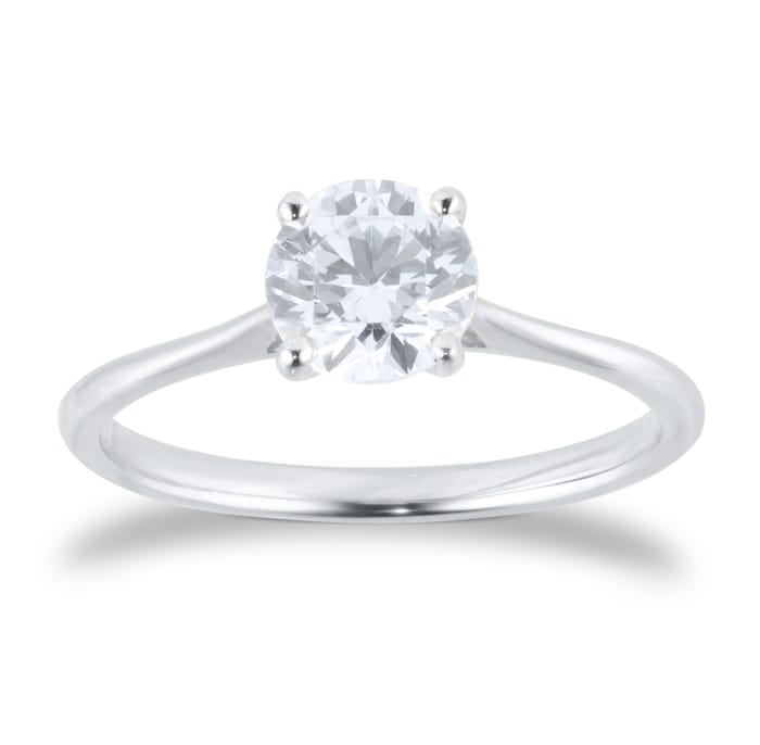 Best Luxury 
Platinum 1.00cttw Brilliant Cut Diamond Solitaire Engagement Ring