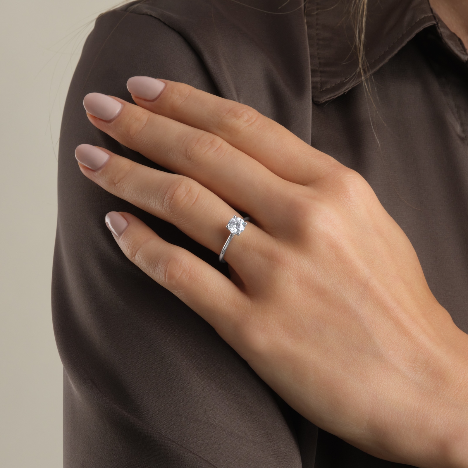 Goldsmiths Platinum 1.00cttw Brilliant Cut Diamond Solitaire Engagement Ring