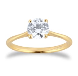 06019658 - 18ct Yellow Gold 1.00cttw Brilliant Cut Diamond Solitaire Engagement Ring