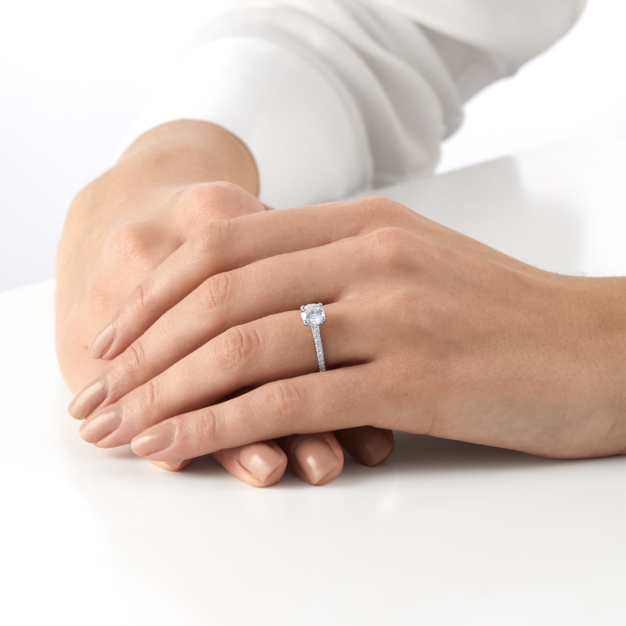 Mappin & Webb Constance Platinum  1.14cttw Round Brilliant Cut Engagement Ring