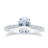 Mappin & Webb Constance Platinum  1.14cttw Oval Cut Engagement Ring