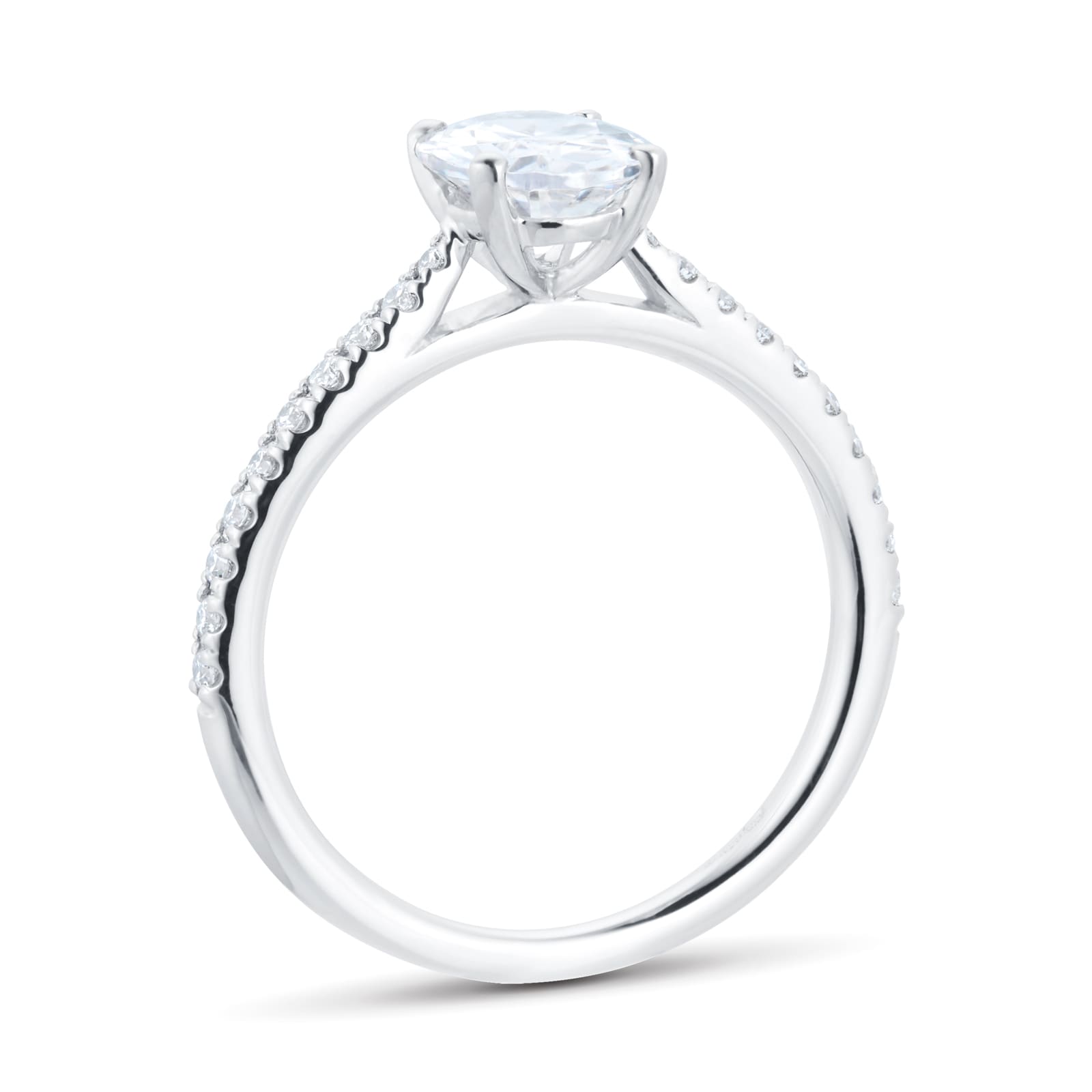 Mappin & Webb Constance Platinum  1.14cttw Oval Cut Engagement Ring