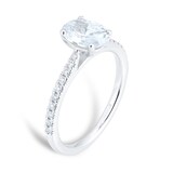 Mappin & Webb Constance Platinum  1.14cttw Oval Cut Engagement Ring