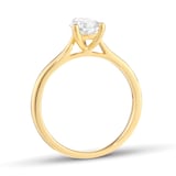 Goldsmiths 18ct Yellow Gold 1.00cttw Pear Cut Solitaire Engagement Ring