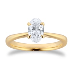 06019743 - Hermione 18ct Yellow Gold 0.75cttw Oval Cut Diamond Ring