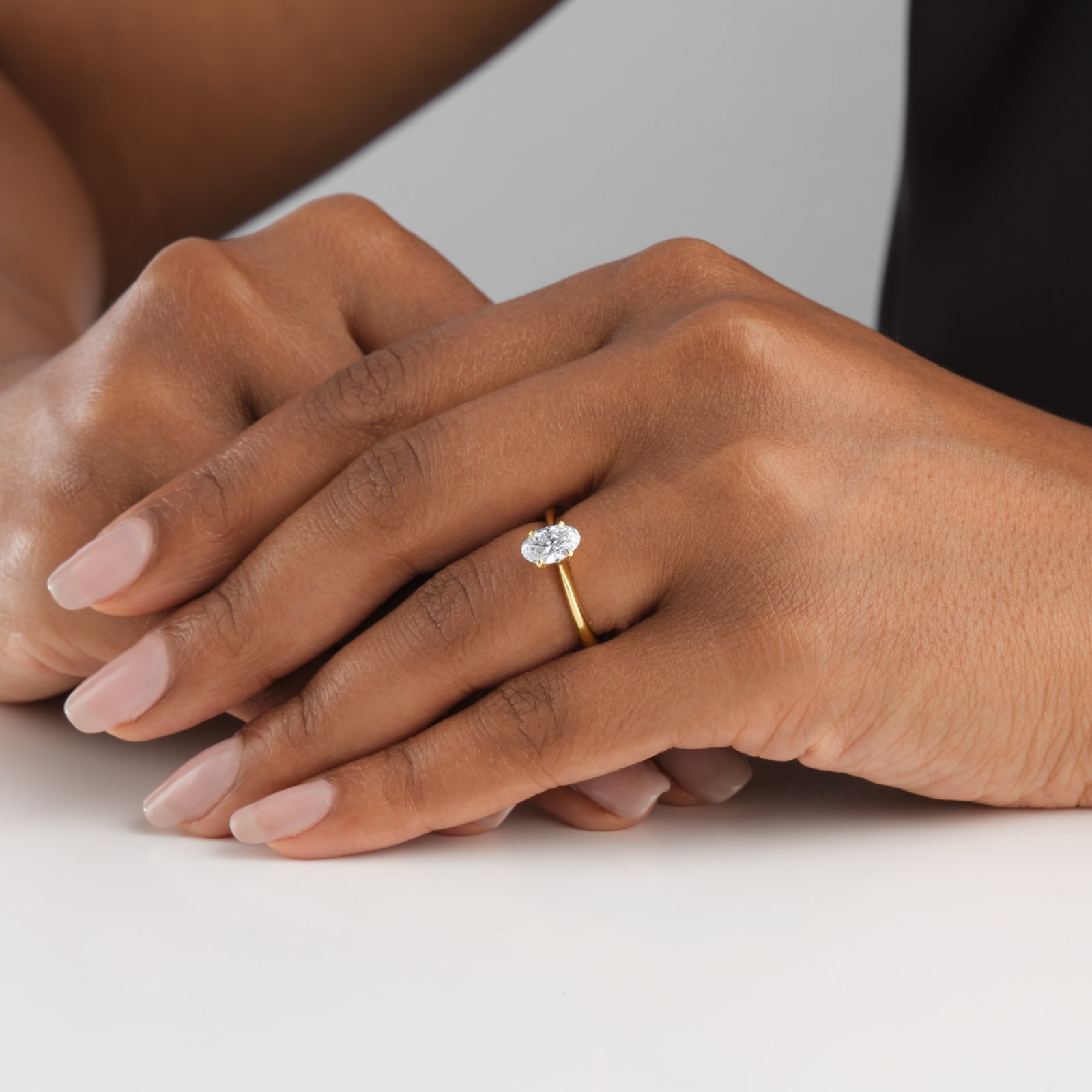 Mappin & Webb Hermione 18ct Yellow Gold 0.75cttw Oval Cut Diamond Ring