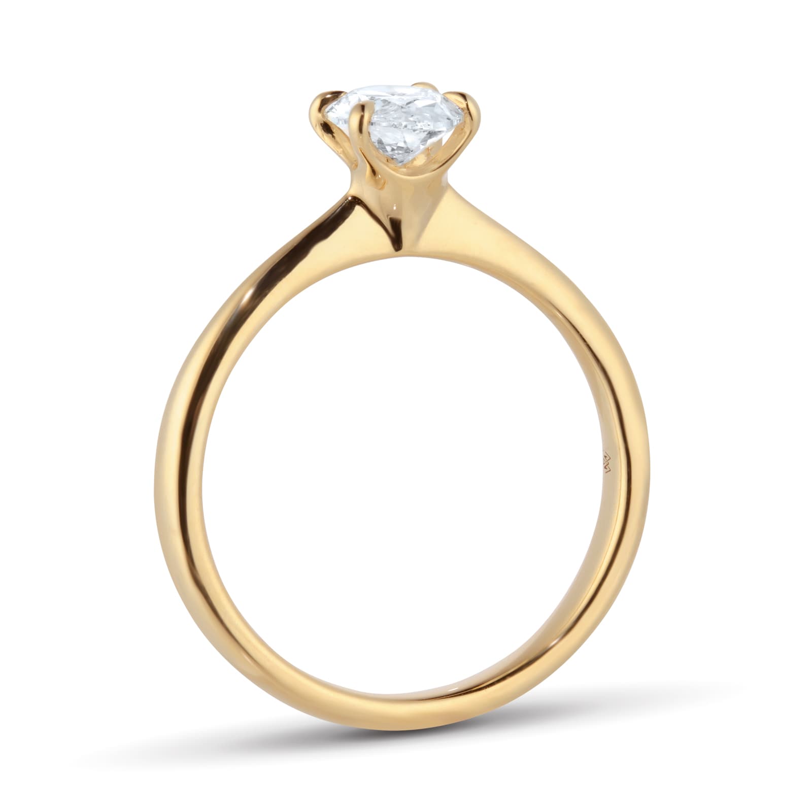 Mappin & Webb Hermione 18ct Yellow Gold 0.75cttw Oval Cut Diamond Ring