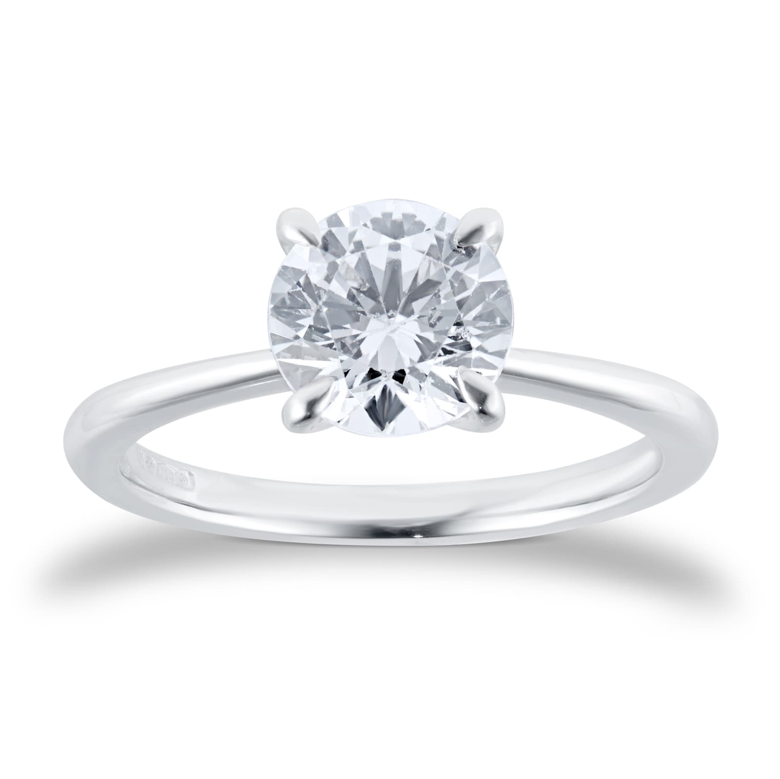 Goldsmiths Platinum 1.00cttw Brilliant Cut Diamond Solitaire Engagement Ring