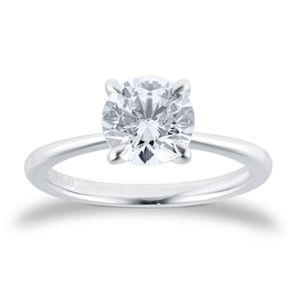 Goldsmiths Platinum 1.00cttw Brilliant Cut Diamond Solitaire Engagement Ring