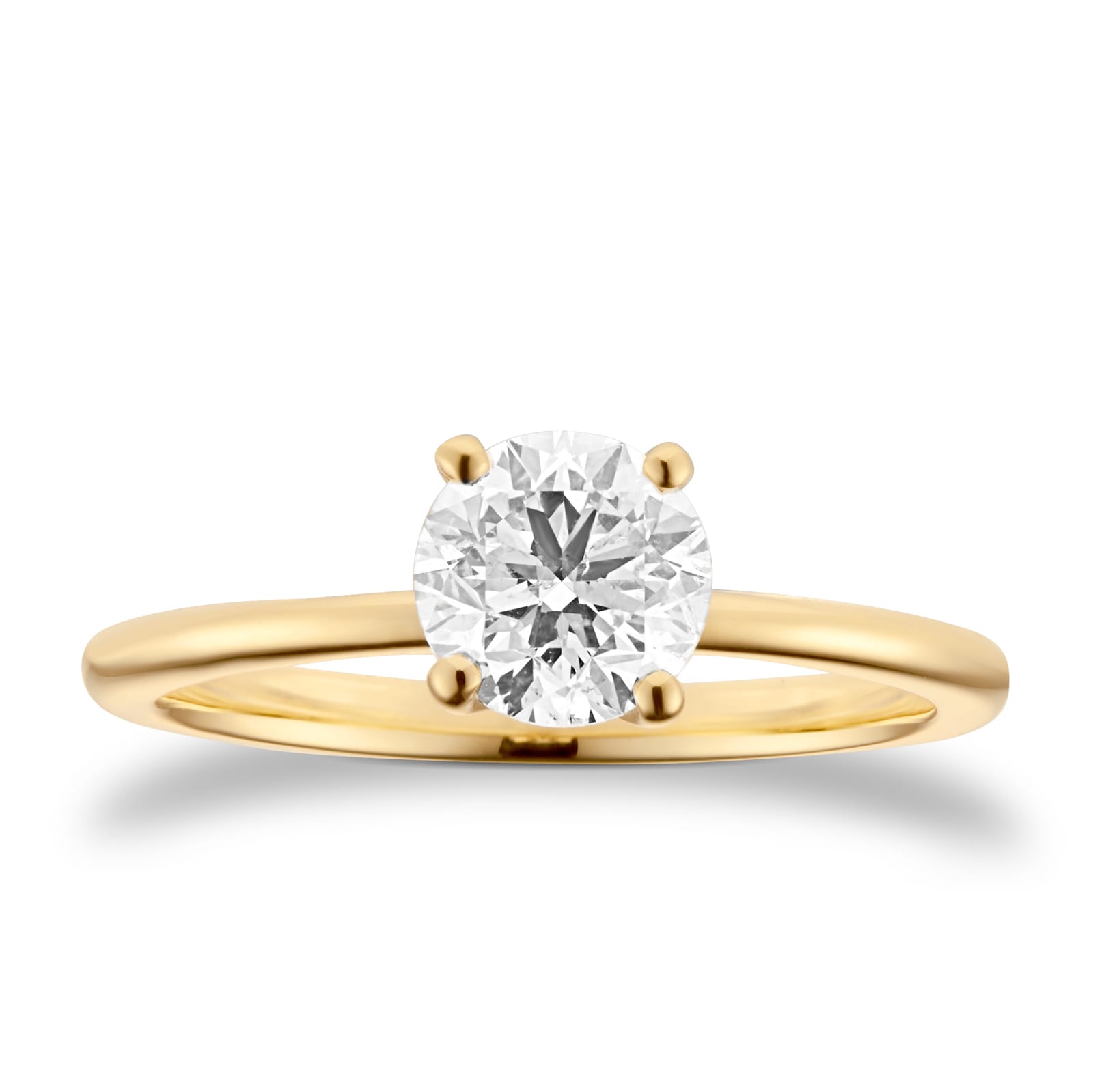 Goldsmiths 18ct Yellow Gold 1.00cttw Brilliant Cut Diamond Solitaire Engagement Ring Goldsmiths 18ct Yellow Gold 1.00cttw Brilliant Cut Diamond Solitaire Engagement Ring