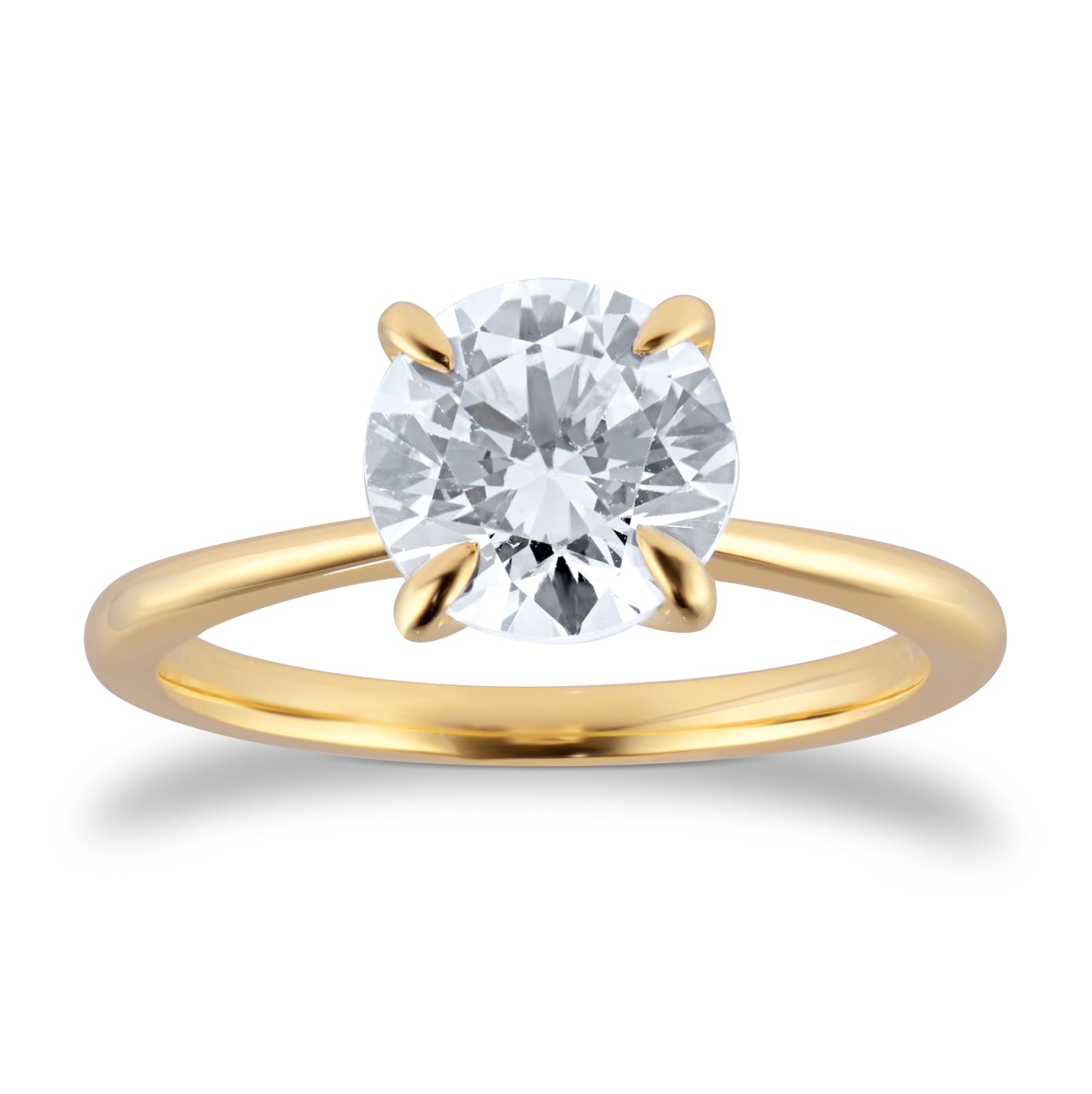 Goldsmiths 18ct Yellow Gold 1.00cttw Brilliant Cut Diamond Solitaire Engagement Ring Goldsmiths 18ct Yellow Gold 1.00cttw Brilliant Cut Diamond Solitaire Engagement Ring