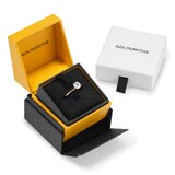 Goldsmiths 18ct Yellow Gold 1.00cttw Brilliant Cut Diamond Solitaire Engagement Ring