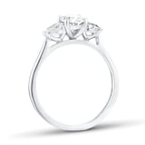 Mappin & Webb Platinum 1.70cttw GIA Three Stone Diamond Engagement Ring