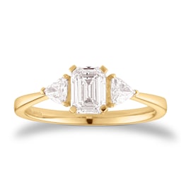 06019809 - 18ct Yellow Gold 1.75cttw GIA Three Stone Diamond Engagement Ring
